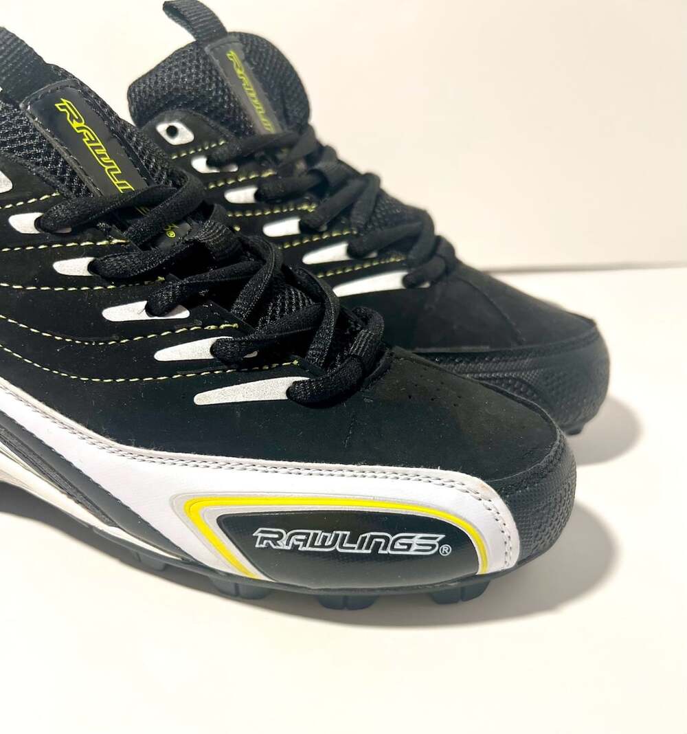 Rawlings Base Invader Low Molded Cleats Black White Women’s Size 6.5